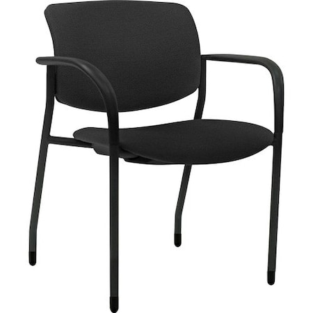 Lorell CHAIR, VINYL, W/ARMS, BK, 2PK LLR83114A205